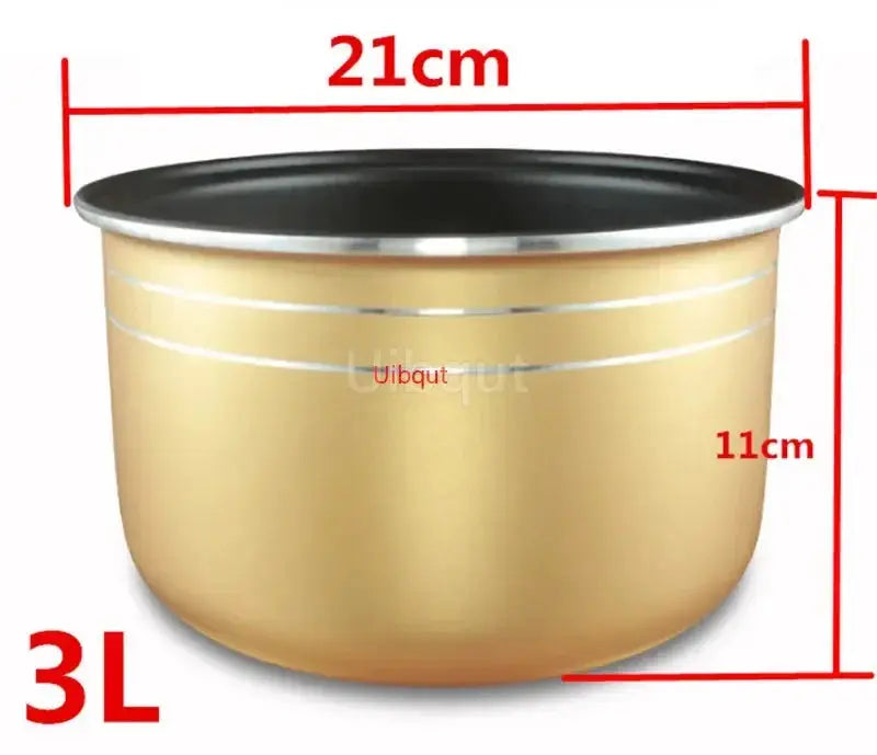 Rice Cooker Inner Pot | 304 Stainless Steel | Nonstick | Universal Fit