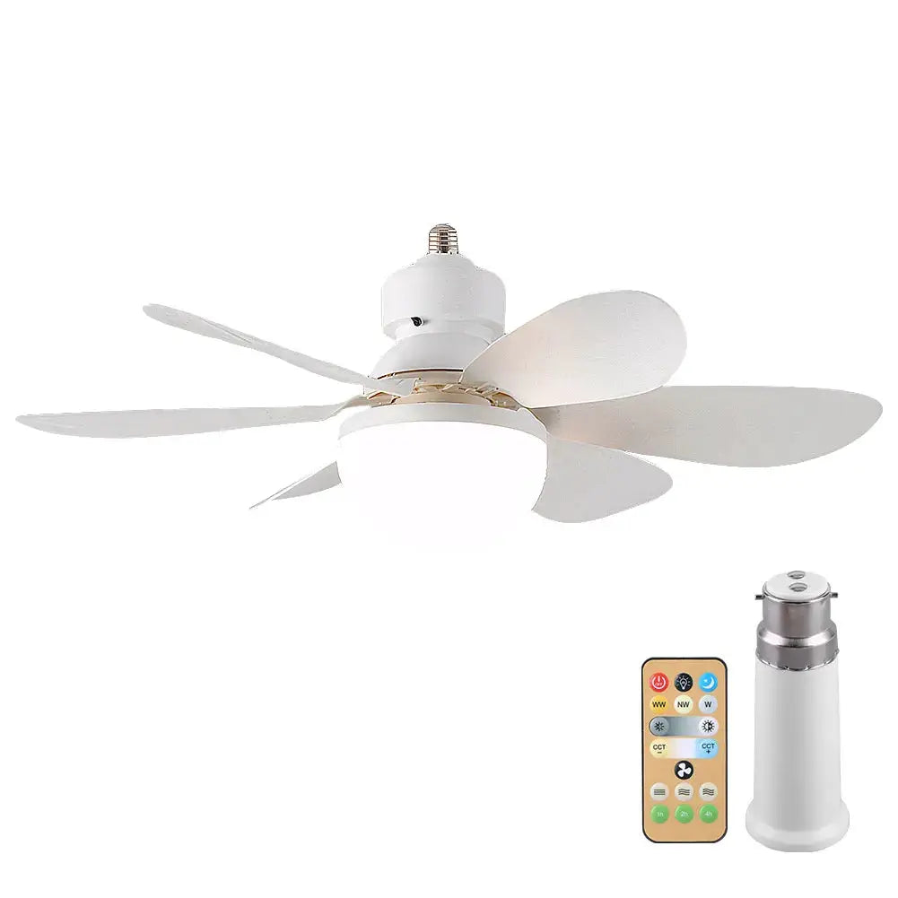 Ceiling Fan With Light | Remote Control | E27 LED Socket | 40/52 cm