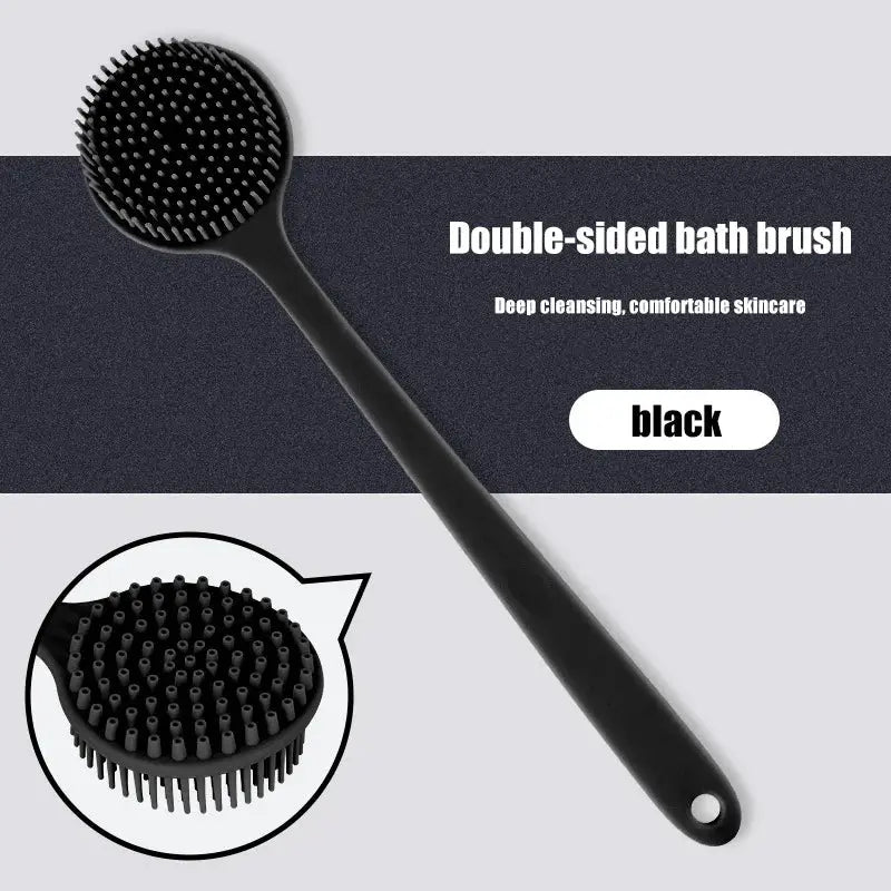 Back Scrubber | Long Handle | Soft Silicone | 380mm Length
