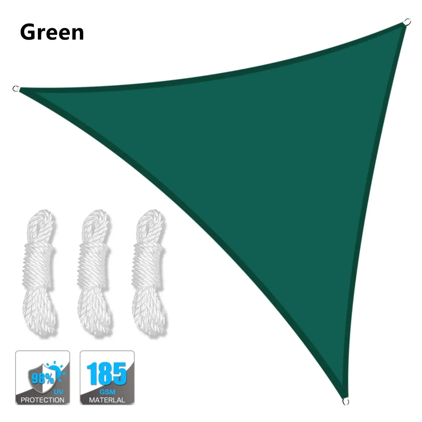 5x5x5/2x2x2M Waterproof Sun Shelter Triangle Sunshade Protection Outdoor Canopy Garden Patio Pool Shade Sail Awning Shade Cloth from PriceLows™