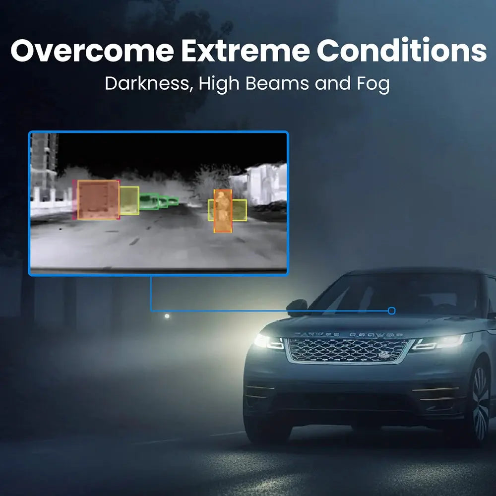 3 Vsion Night Vision Camera for Car 6.4" Screen 512x384 Thermal Imaging Camera Voice Control Video Record,WIFI Support from PriceLows™