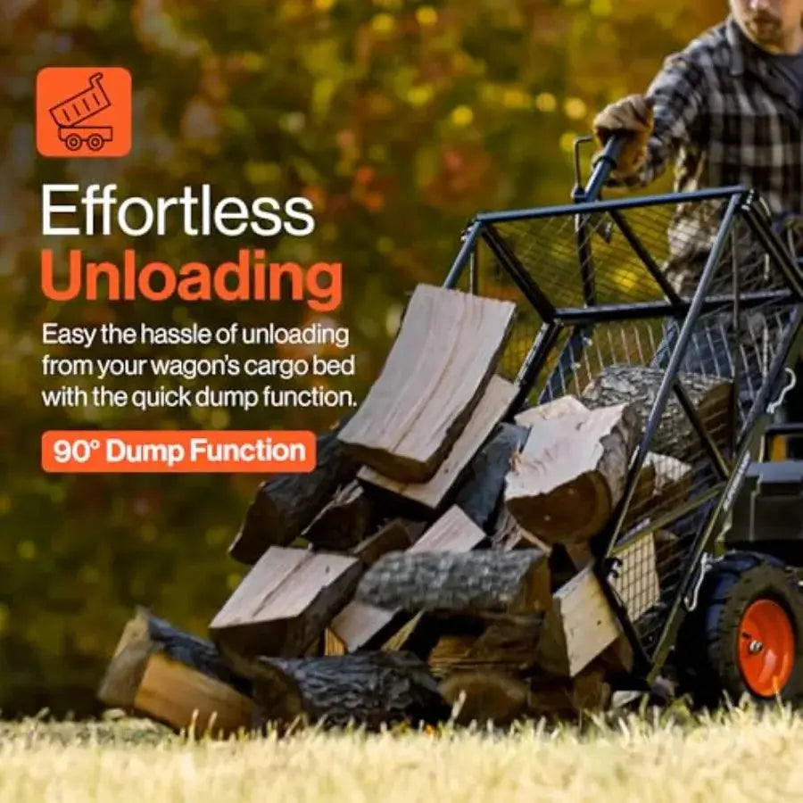 Electric Utility Service Cart 48V DC Powered Wheelbarrow with 660Lbs Load Ccity and 1000Lbs+ Hauling Strength for Farm Garden A from PriceLows™