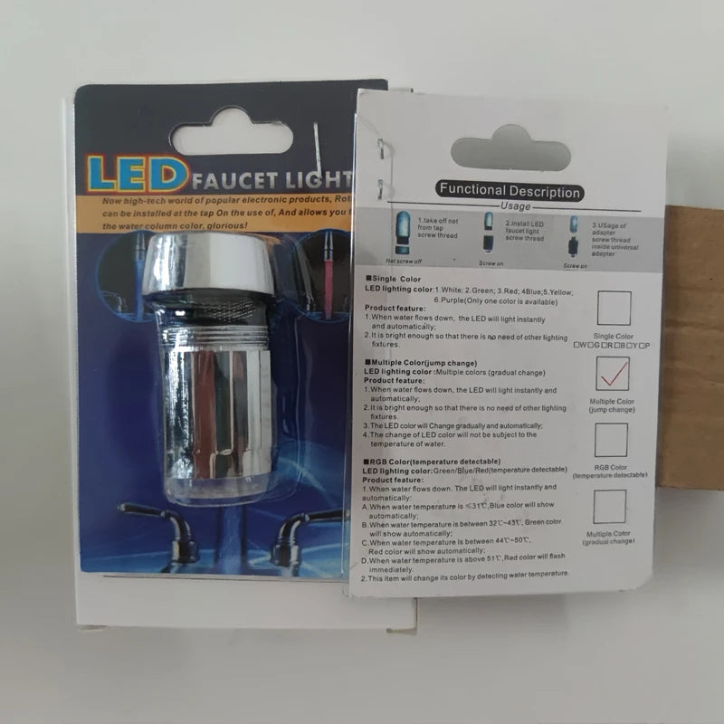 LED Faucet | Temperature Sensing | 7 Color Change LED | Universal Fit