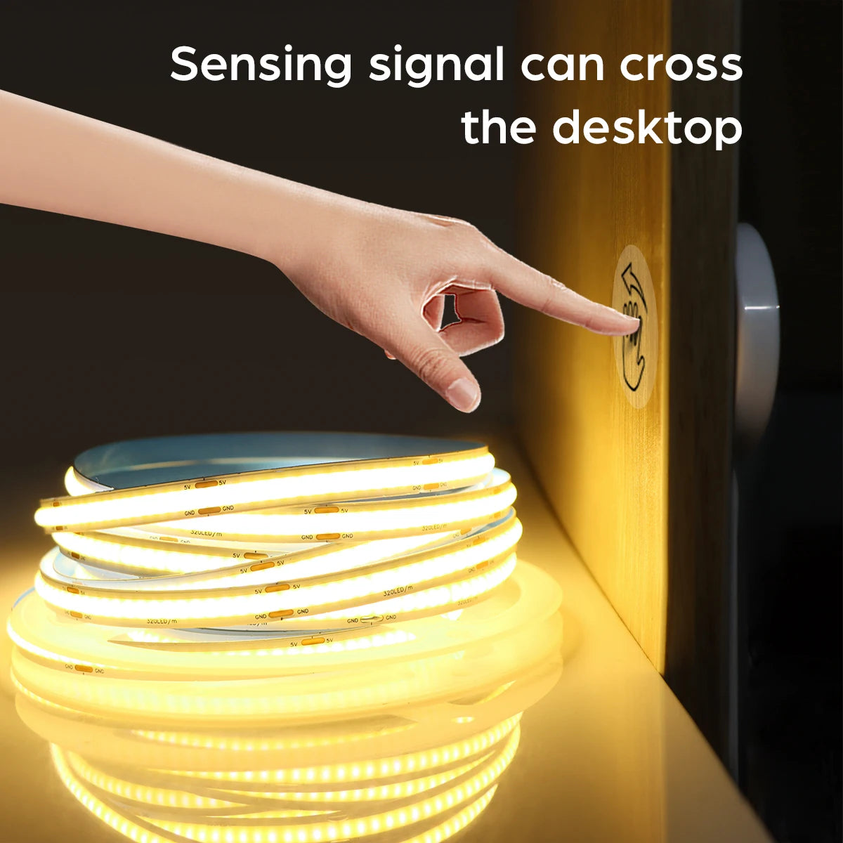 LED Strip Light | 320 LEDs/m | Dimmable Touch Sensor 5V | 1m 2m 3m 4m 5m