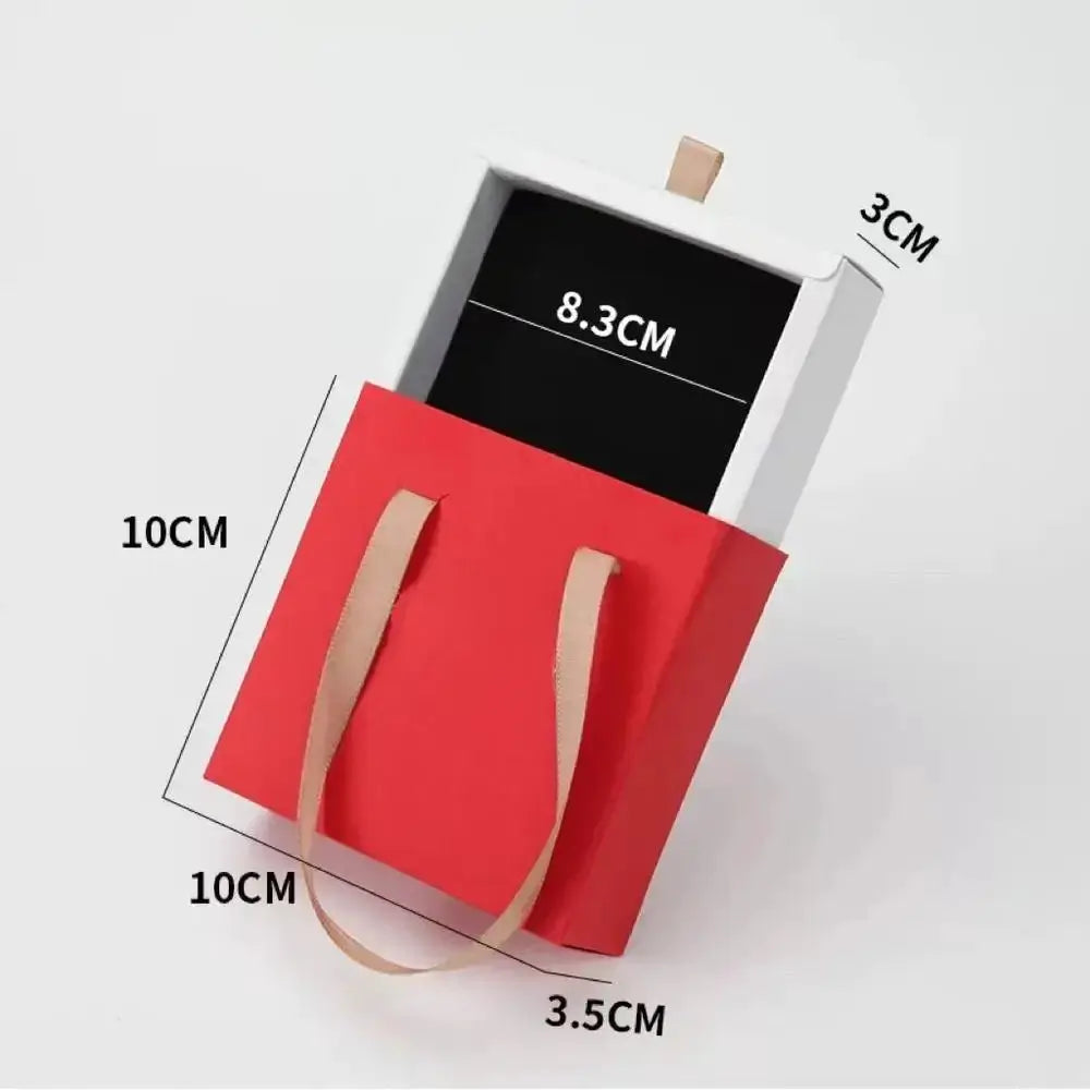 1PC Thick Kraft Paper Drawer Jewelry Box Portable Ring Necklace Bracelet Earrings Gift Display Case Packaging Boxes Cardboard from PriceLows™