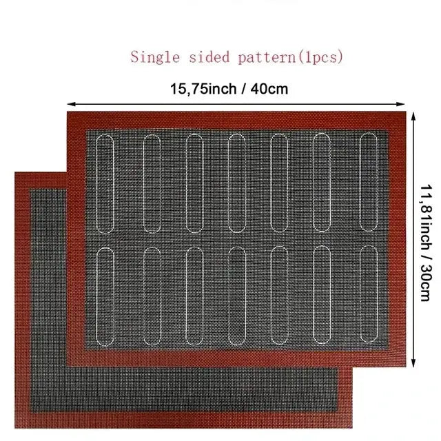 Baking Mat | Silicone Leakproof | Non-stick | Two-Pack