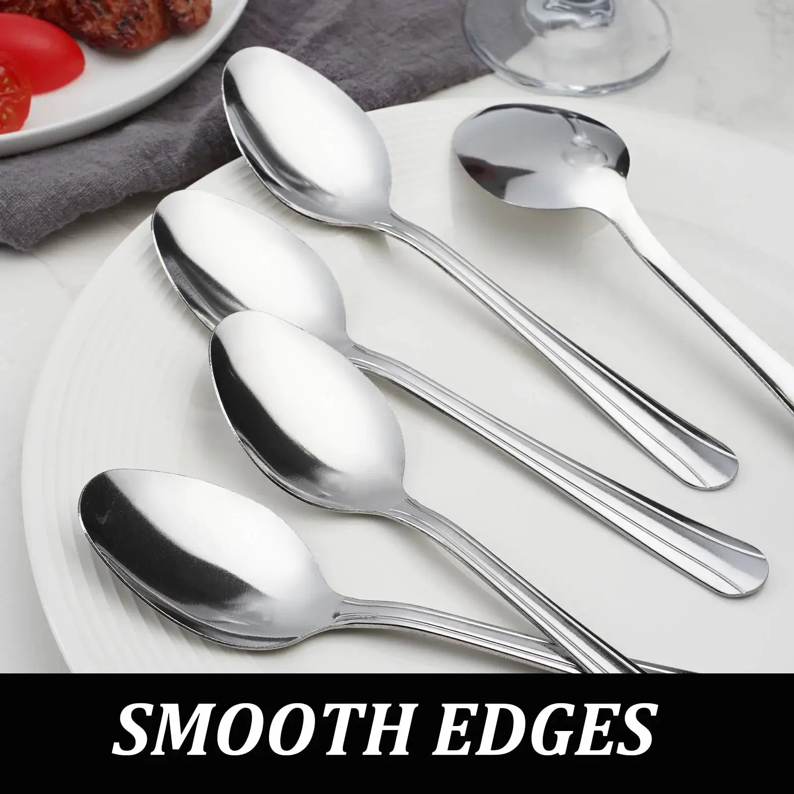 KOOMADE 16/36/60Pcs Stainless Steel Flatware Set, Mirror Polished Knives Forks Spoons, Dishwasher Safe for Home Holiday Dinner Gift from PriceLows™