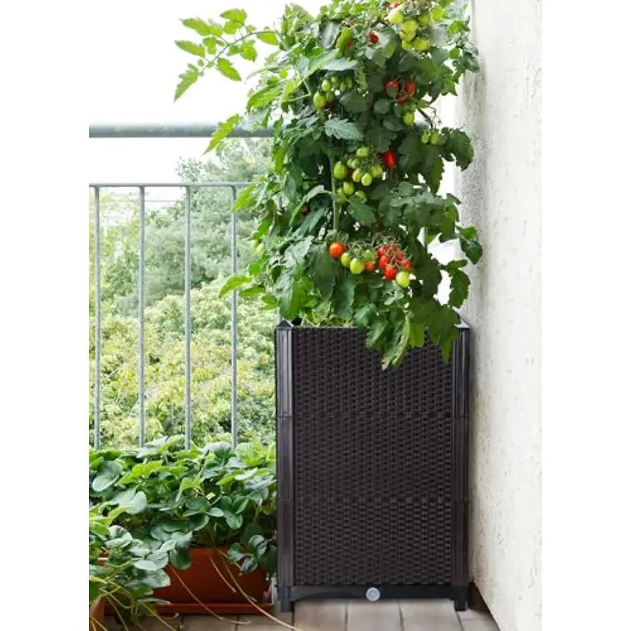 Raised Patio Planter Box - Elevated Planter with Drainage Plug Raised Garden Beds for Growing Flowers Herbs Vegetables - Outdoo from PriceLows™