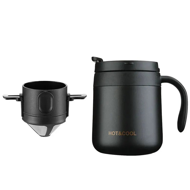 304 Stainless Steel Portable Coffee Filter Drip Coffee Tea Holder Reusable Mug Coffee Dripper Tea Cup Set Coffee Pot Coffeeware from PriceLows™