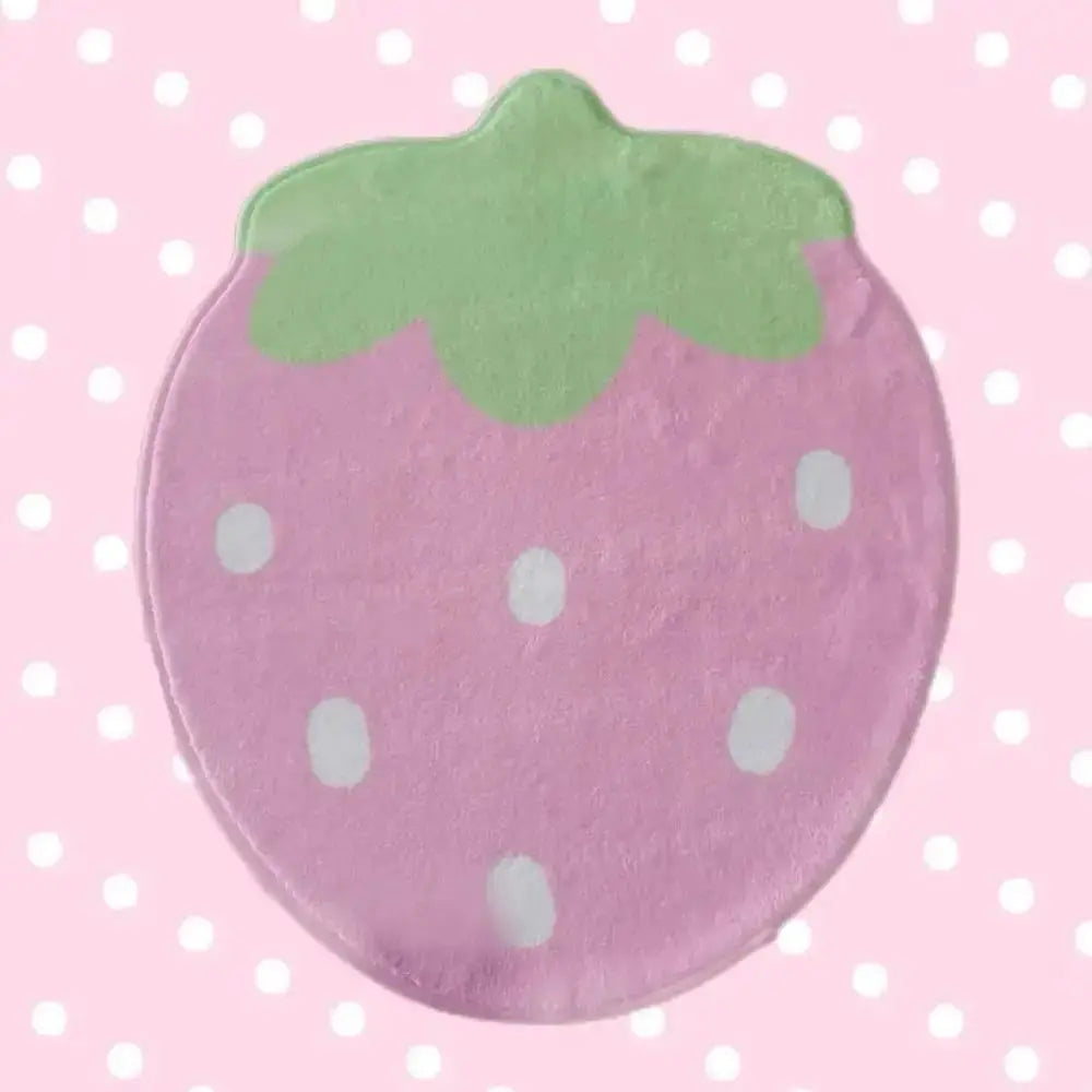 VIKAMA Strawberry Rug, Ultra-Soft Non-Slip Mat for Bedroom Children's Wardrobes, Absorbent and Machine-Washable Home Decor Rug from PriceLows™