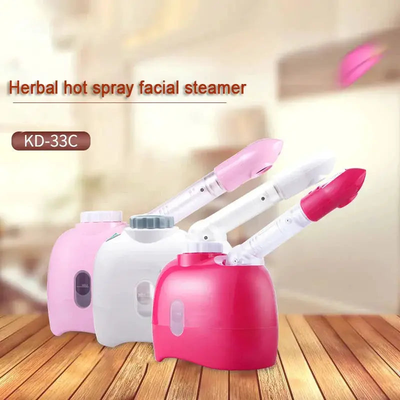 Facial Steamer | 3 Functions | White Pink Red