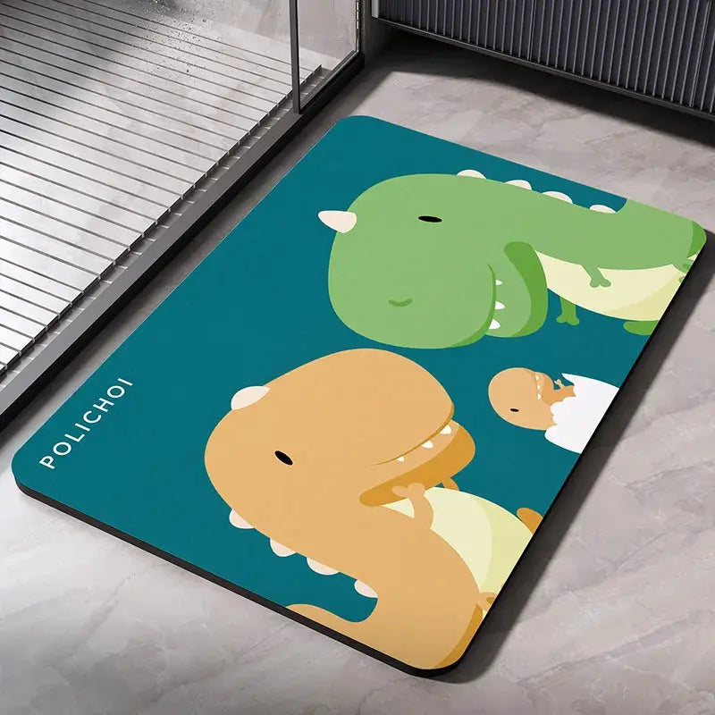 Diatomaceous Earth Bath Mat Bathroom Rug Absorbent Non-slip Floor Foot Mats Quick Dry Shower Carpet Toilet Pad Doormat Washable from PriceLows™