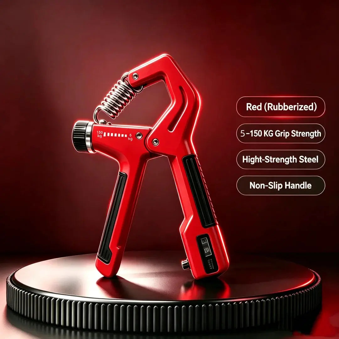 Adjustable Grip Strengthener | 11 To 330 Lbs Resistance | Non Slip Handle