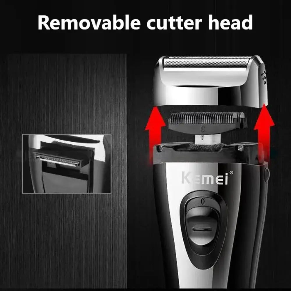 Foil Shaver For Men | USB Rechargeable | Stainless Steel Blade | KM-9038
