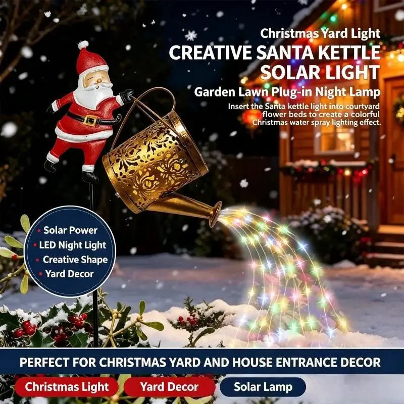 Solar Ground Lamp | Waterproof | Christmas Santa | LED Bulbs