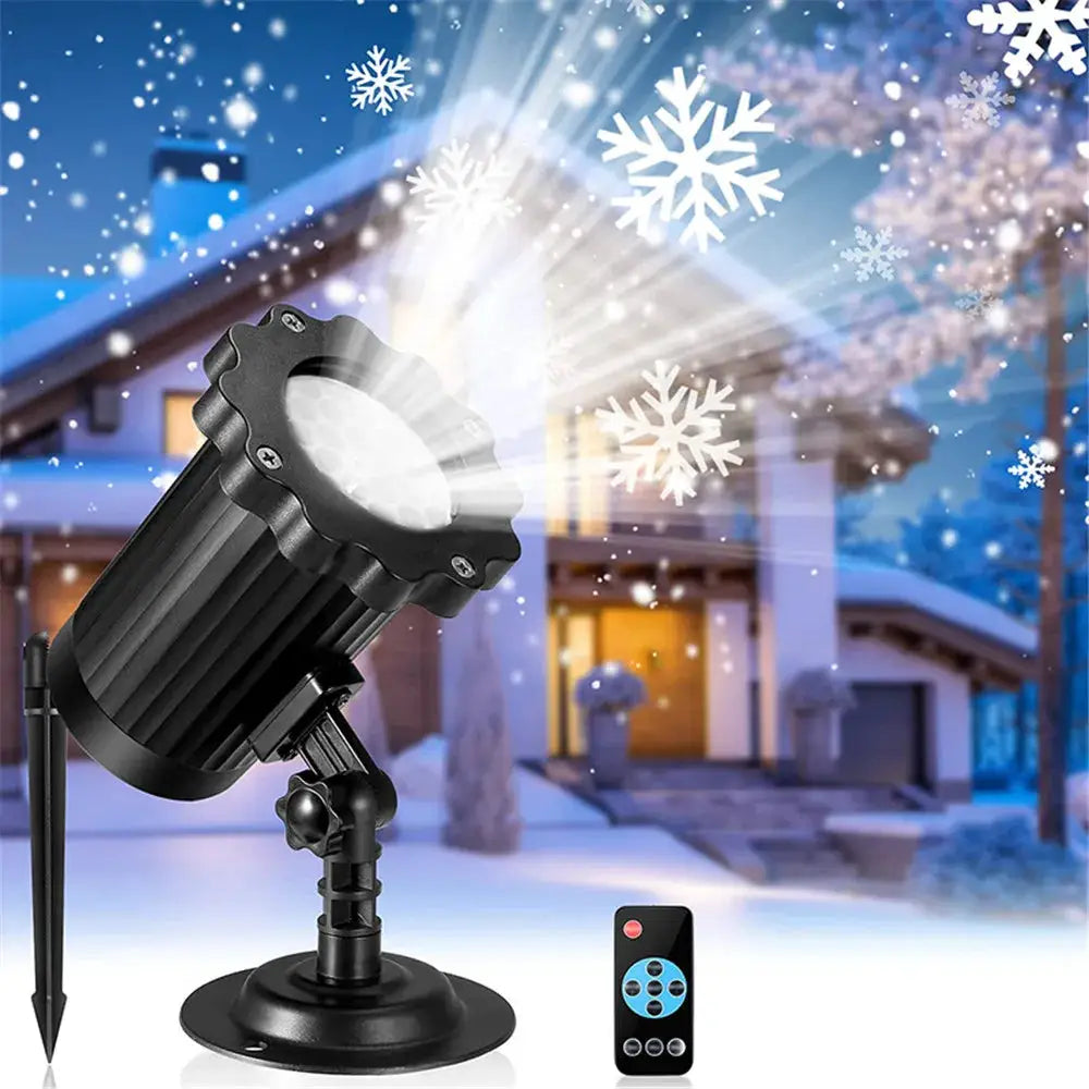 Snowflake Projector Lights | IP65 Waterproof | Rotating Holiday Display