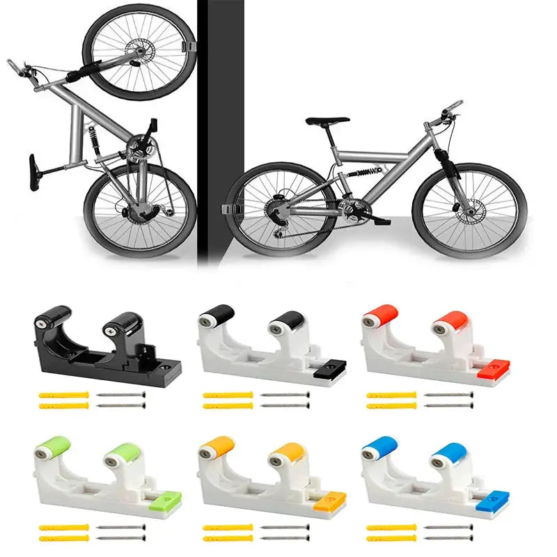 Bicycle Buckle Hooks MTB Road Bike Wall Holder Rack Mount Storage Support Bracket Fits 1.0-2.8 inches Tube Bicycle Parking Rack from PriceLows™