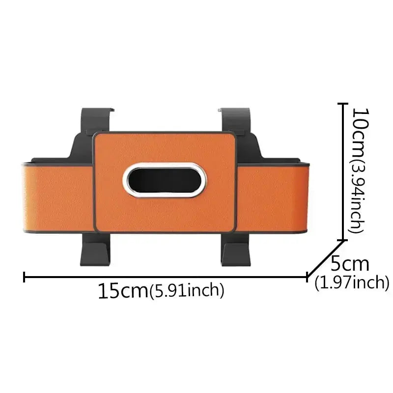 Car Seat Back Storage Box Multi-Functional Vehicle Mounted Tissue Box Rear Seat Storage Cup Holder Hook Automobile Accessories from PriceLows™