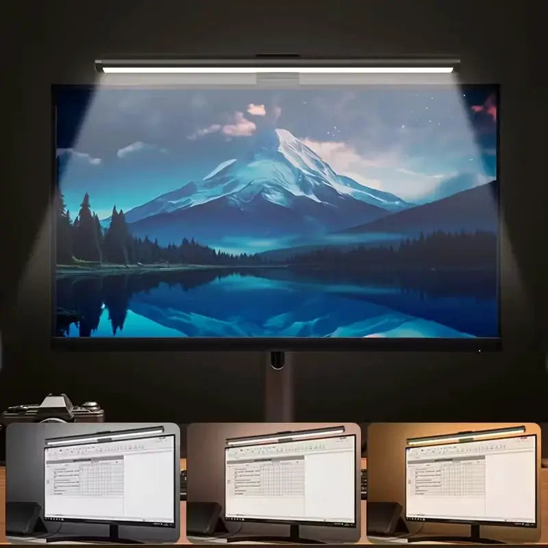 Dimming Lighting Computer Monitor Screen Light Bar LED Desk Lamp Monitor Light Bar Eye-Care Stepless Table Lamp for Work Gaming from PriceLows™