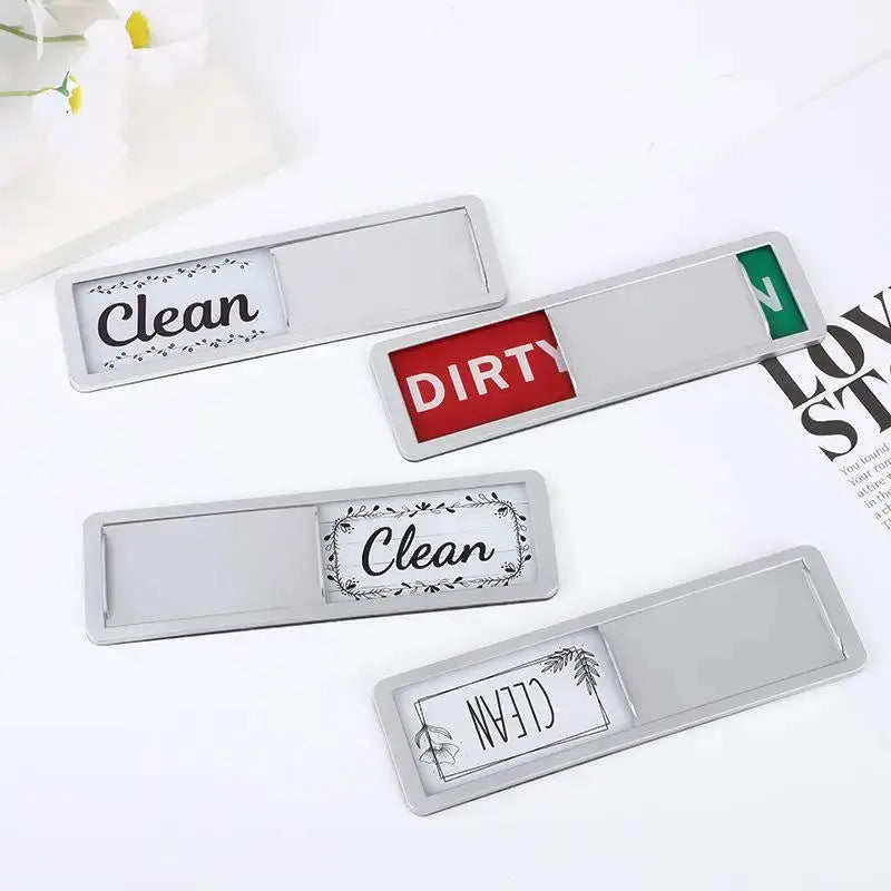 Dishwasher Magnet | Clean Dirty Sign | Fridge Use | 17.7x5.2cm