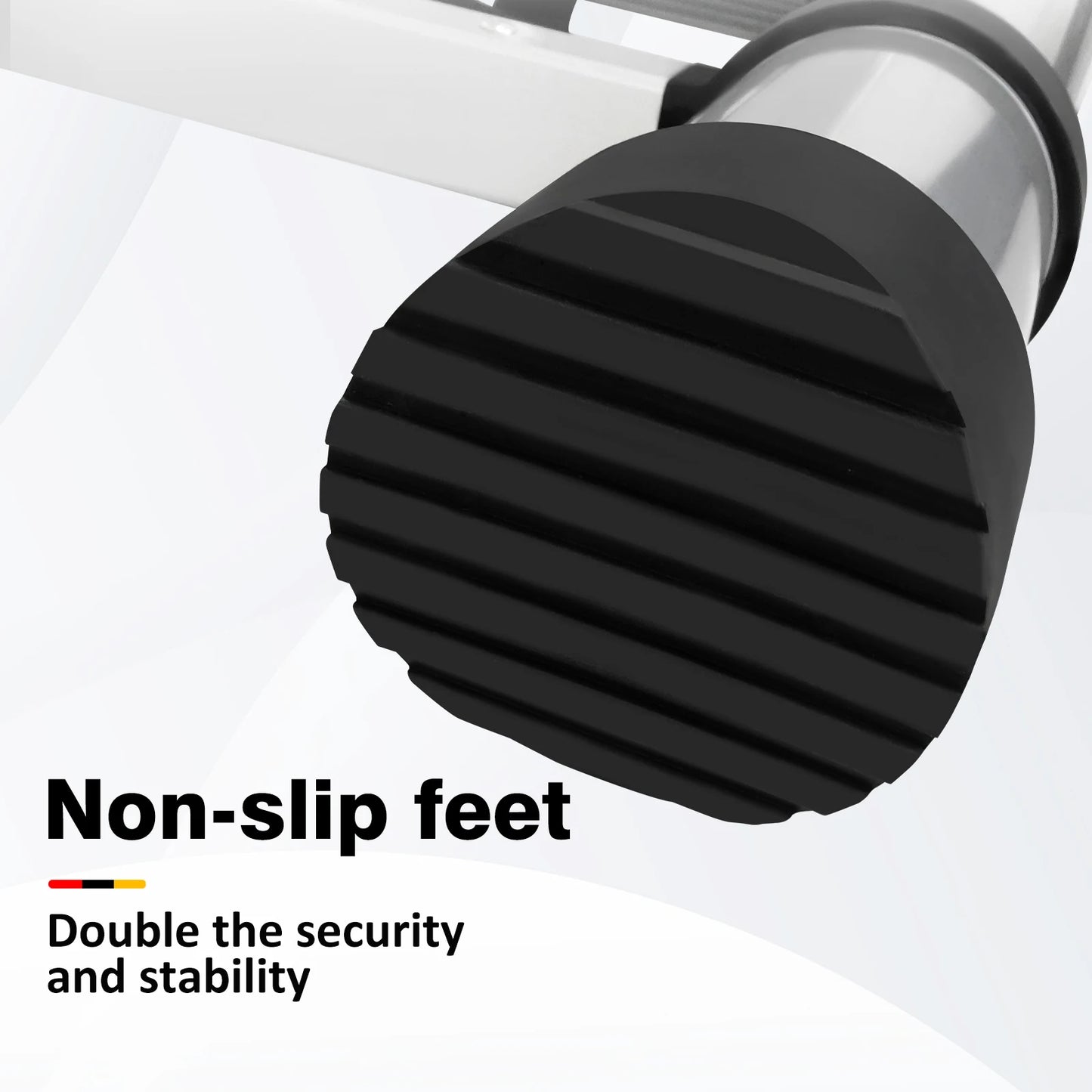 BRIEFNESS 6.2M/20.3FT Multi-Purpose Aluminium Telescopic Ladder W/Detachable Hooks&Extendable Steps,load capacity 150kg,No-slip from PriceLows™