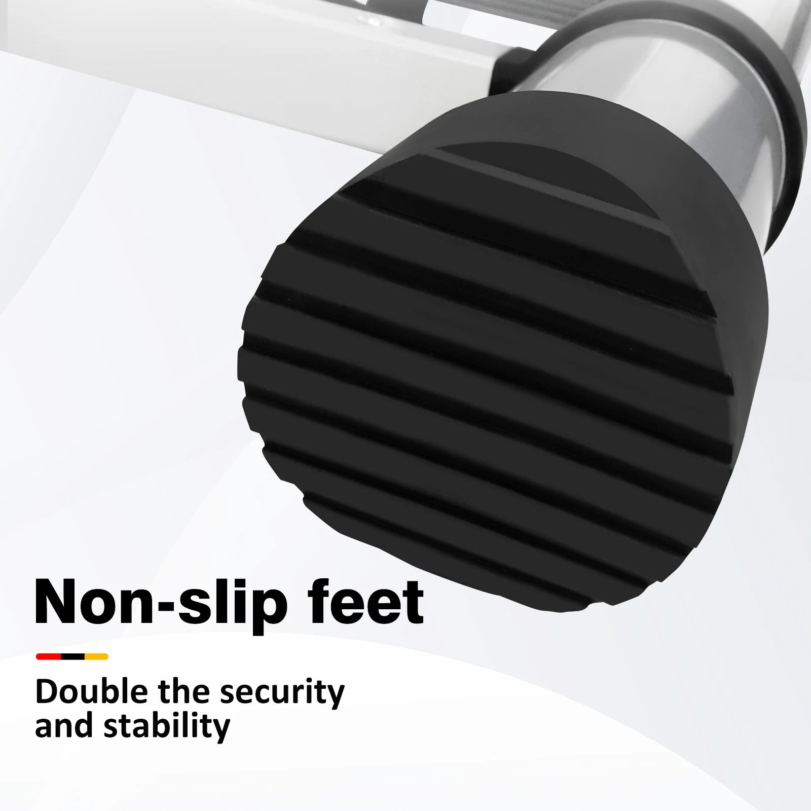 BRIEFNESS 6.2M/20.3FT Multi-Purpose Aluminium Telescopic Ladder W/Detachable Hooks&Extendable Steps,load capacity 150kg,No-slip from PriceLows™