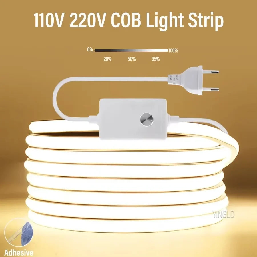 COB LED Strip Light | Dimmable Switch | 3000K/4000K/6000K | 288LED/M