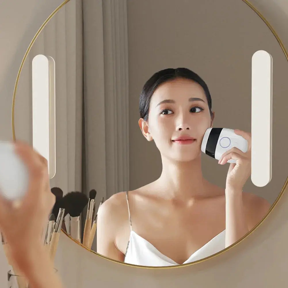 Wireless Mirror Vanity Lights Battery Operated LED Magnetic Cabinet Lights Adjustable Color Brightness & Angle for Home Bathroom from PriceLows™