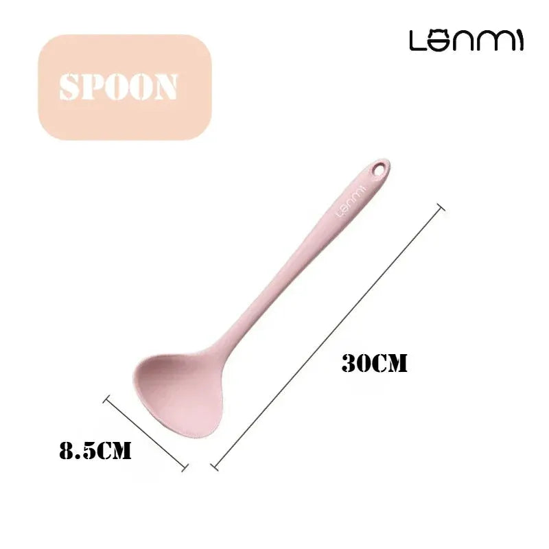 LANMI 3pc/set Silicone Spatula Special for Non-stick Pans Kitchen Spatula Food Grade Silicone Spoon Household Frying Pan Spatula from PriceLows™