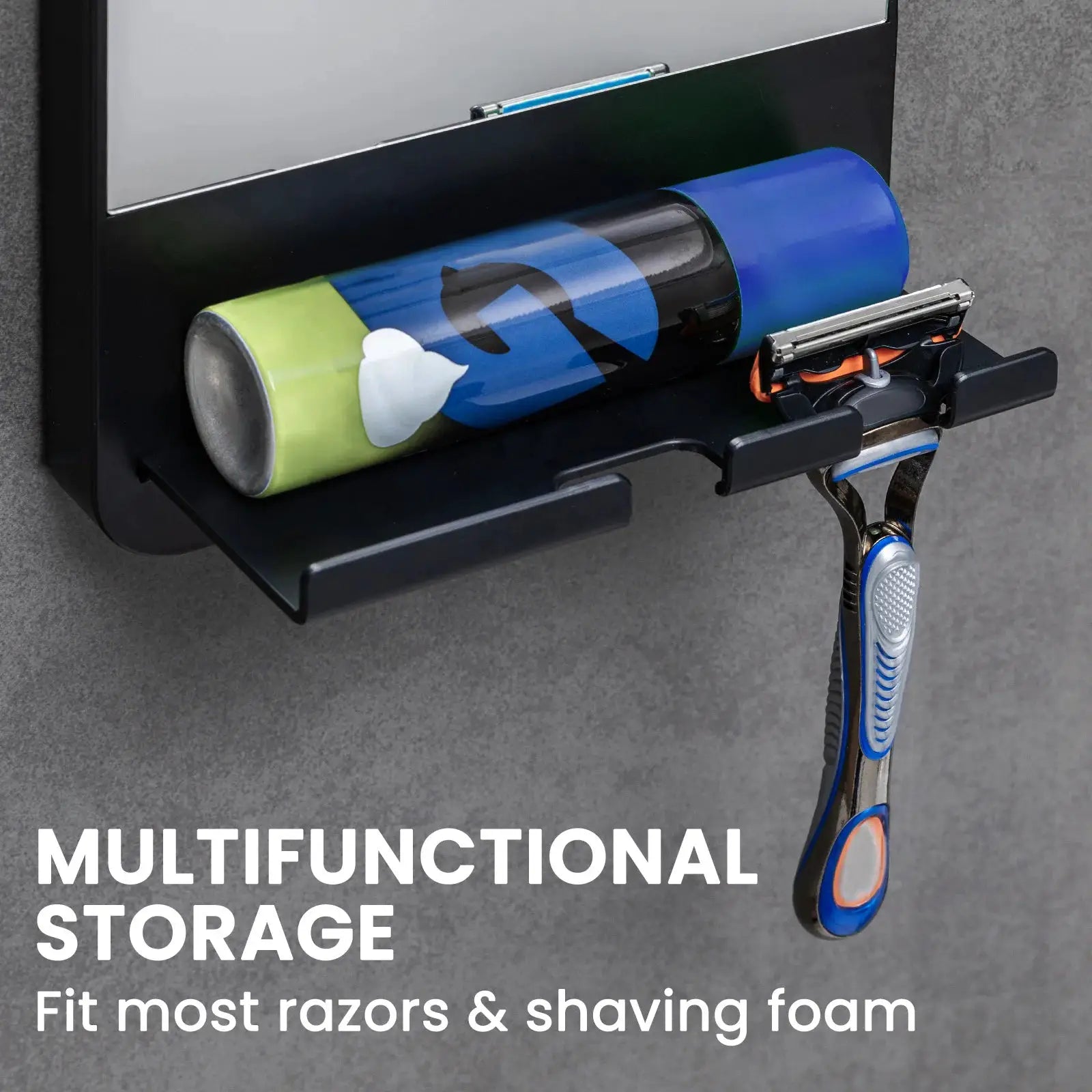 Fogless Shower Mirror | Razor Holder | Suction Mount | One Size from PriceLows™