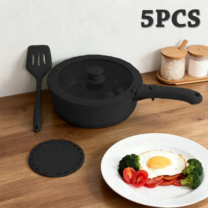 Pots and Pans Set, Nonstick Cookware Set Detachable Handle, Induction Kitchen Cookware Sets , RV Cookware Set, Oven Safe from PriceLows™