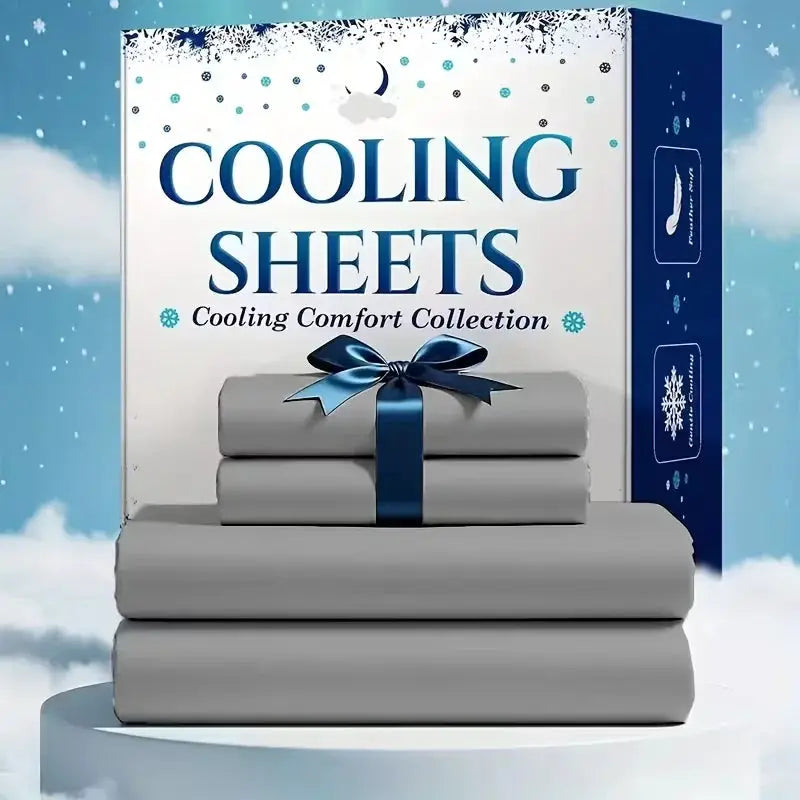 4pcs/6pcs Bamboo Cooling Queen Size Sheet Set - Children Bedding, Breathable And Comfortable - Fit for Hot Sleepers from PriceLows™