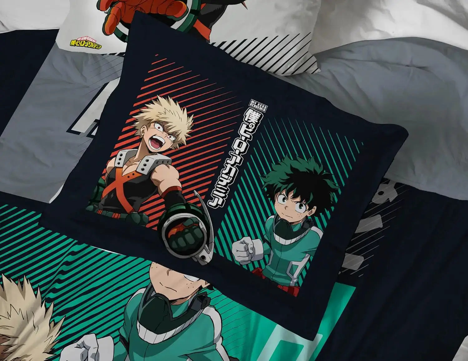 My Hero Academia Twin Comforter Set with Sheets and Pillow Covers - Soft Brushed Microfiber Bedding for Kids Bedroom from PriceLows™