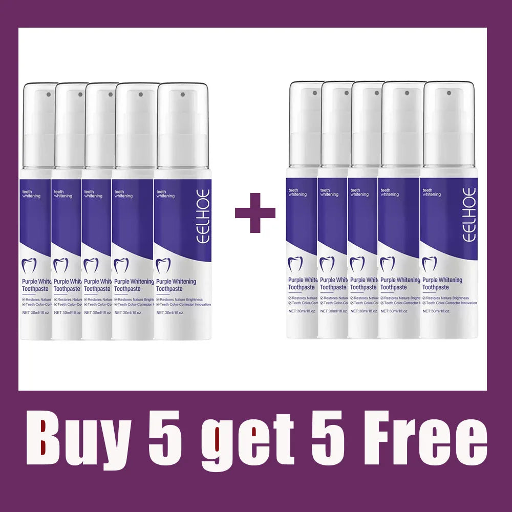 Teeth Whitening Toothpaste | Natural Ingredients | Fresh Breath | 30ml