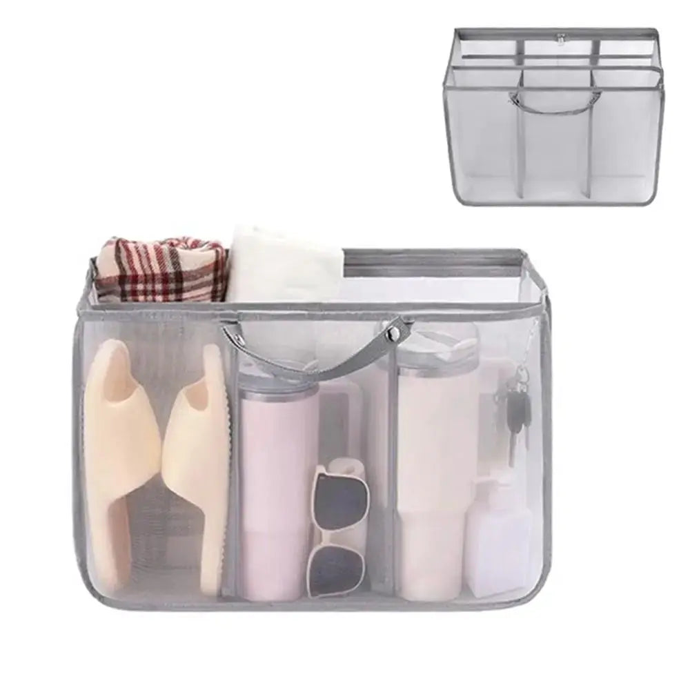Sandproof Beach Tote Organizer Insert Breathable Handle Buckle Mesh Storage Bag Large Capacity Transparent Insert Divider Pouch from PriceLows™
