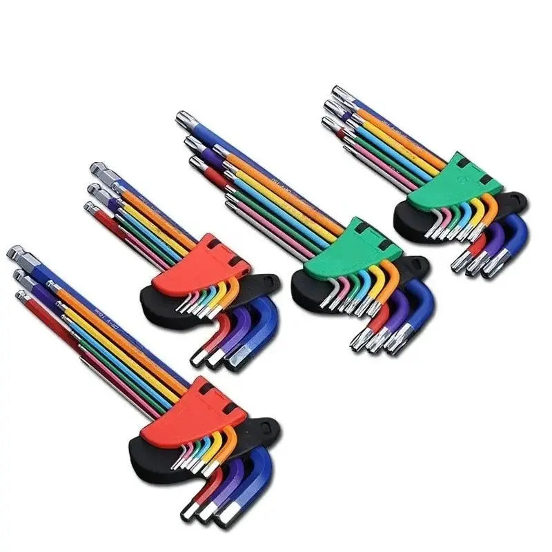 Allen Key Set L Wrench Kit For Allen Screw 9PCS Long Arm Hex Key Set 1.5mm To 10mm Hexagon Spanner Hand Tools For Bicycle Repair from PriceLows™