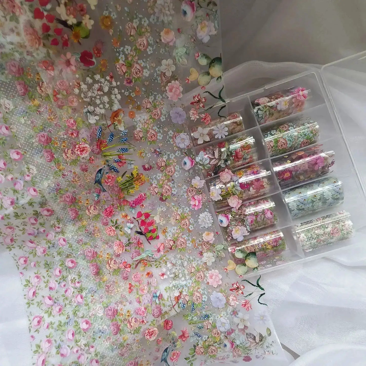 10Rolls Halloween Flower Plaid Angel Marble Bow Nail Foils Transfer Paper Nail Art Stickers Decal Nails Decoration from PriceLows™