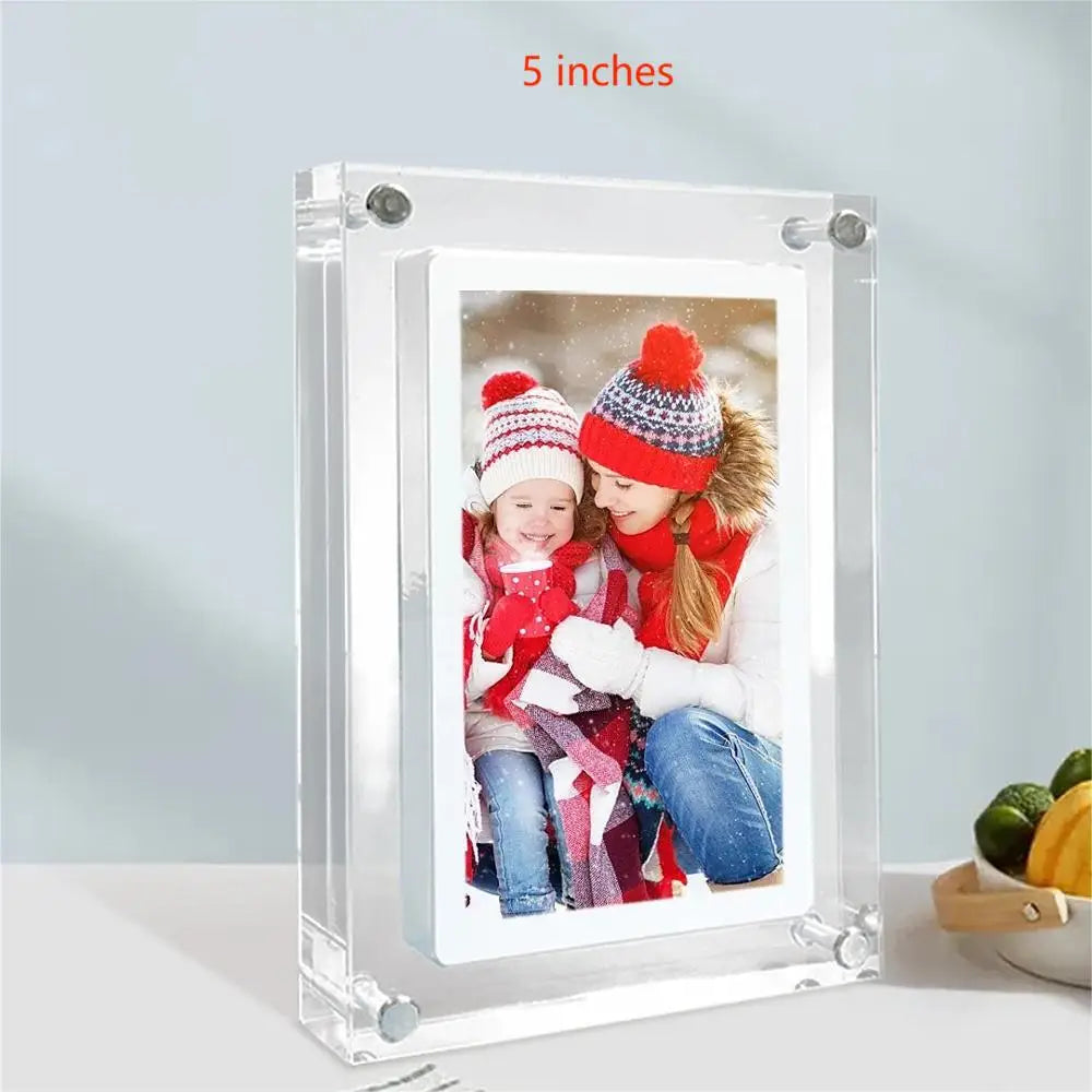 Acrylic Digital Photo Frame | IPS Display | 4GB Built-In Memory | 5 to 7 Inches