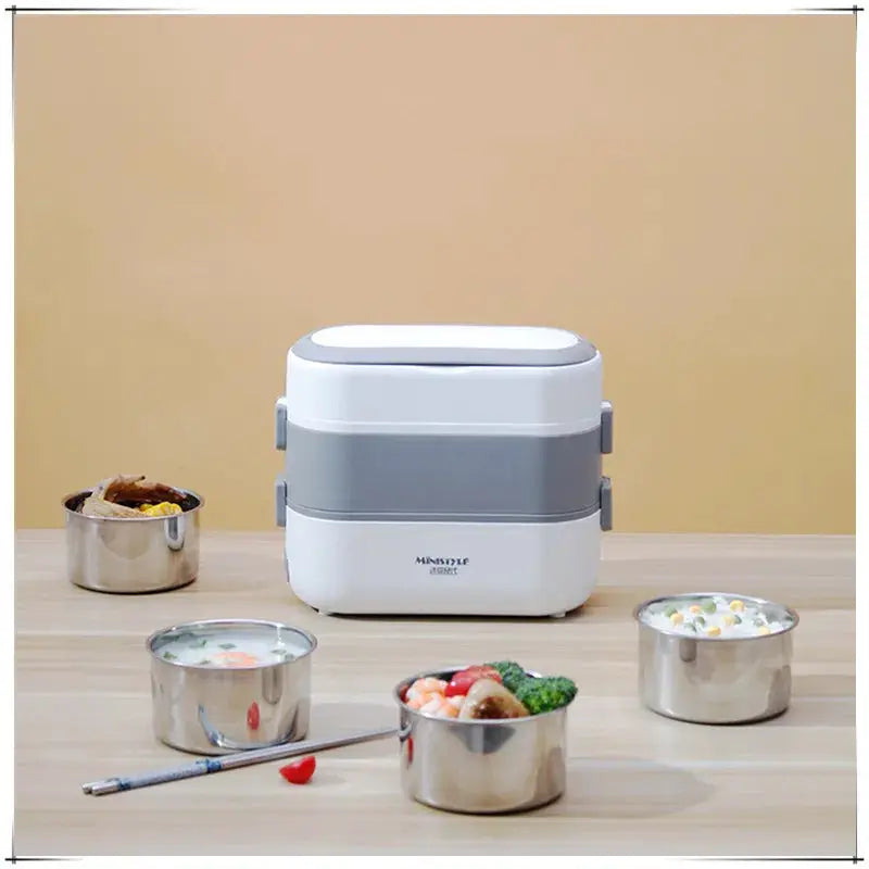 Portable Electric Heating Lunch Box Multi-Functional Reservation Electric Bento Box for Office Workers And Students from PriceLows™