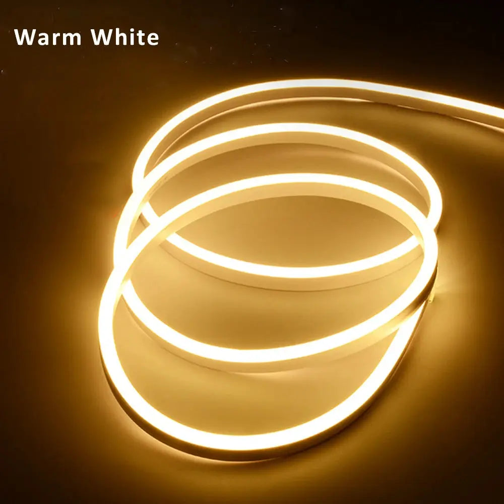4X10mm LED Neon Flexible Strip Light 24V SMD2835 120LEDs IP67 Silicone Tube Lamp Waterproof 5M 10M 100M Flex Rope Sign Lighting from PriceLows™