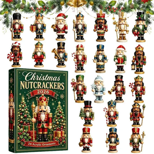 Christmas Countdown Nutcracker | 2D Flat Acrylic | 24 Day Advent