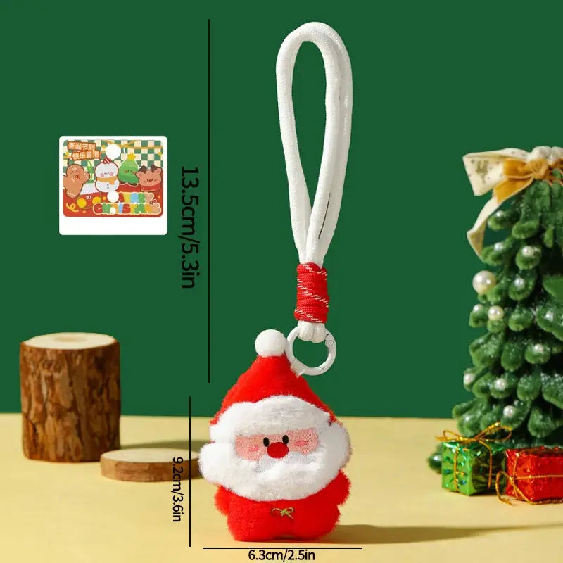 Hanging Plush Ornament | Santa Claus Snowman | Soft Touch Christmas Decoration