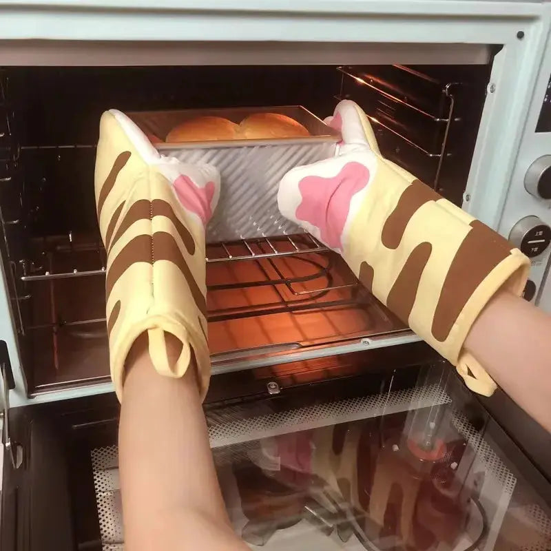 Microwave Gloves | Heat Resistant | Cat Paw Design | One Size