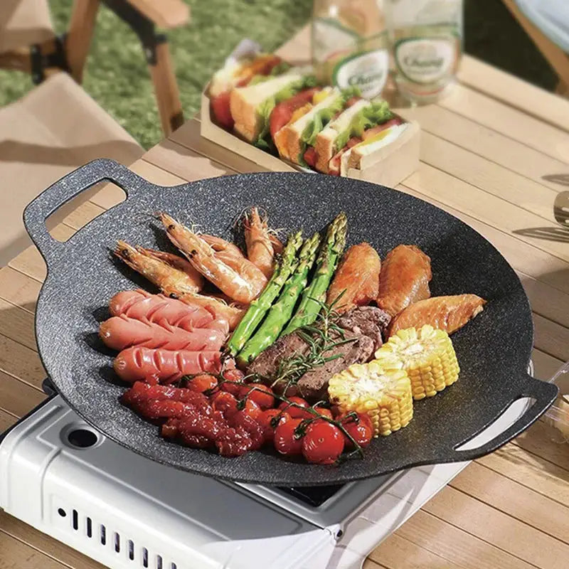 BBQ Cooking Plate | Die Cast | PFOA Free | Gas And Induction Compatible