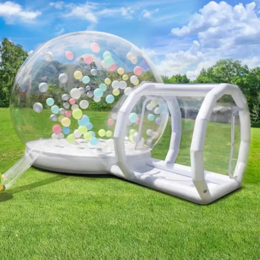 13ft Inflatable Bubble House for : Commercial Grade PVC Clear Waterproof Includes Blower Pump 7ft Tunnel Ideal for Camping Part from PriceLows™
