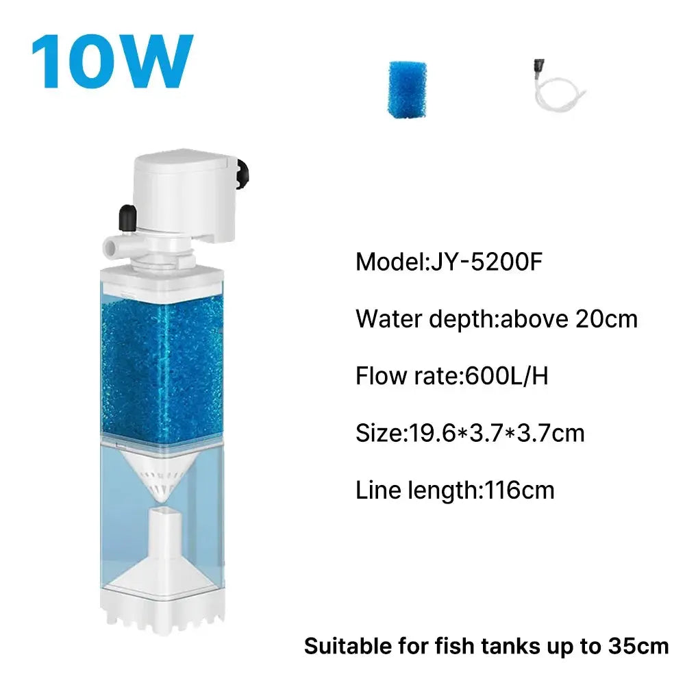 Silent 220V Aquarium Air Pump, Submersible Oxygen Aerator Filter Pump, Fish Tank Internal Wave Maker Water Pump from PriceLows™