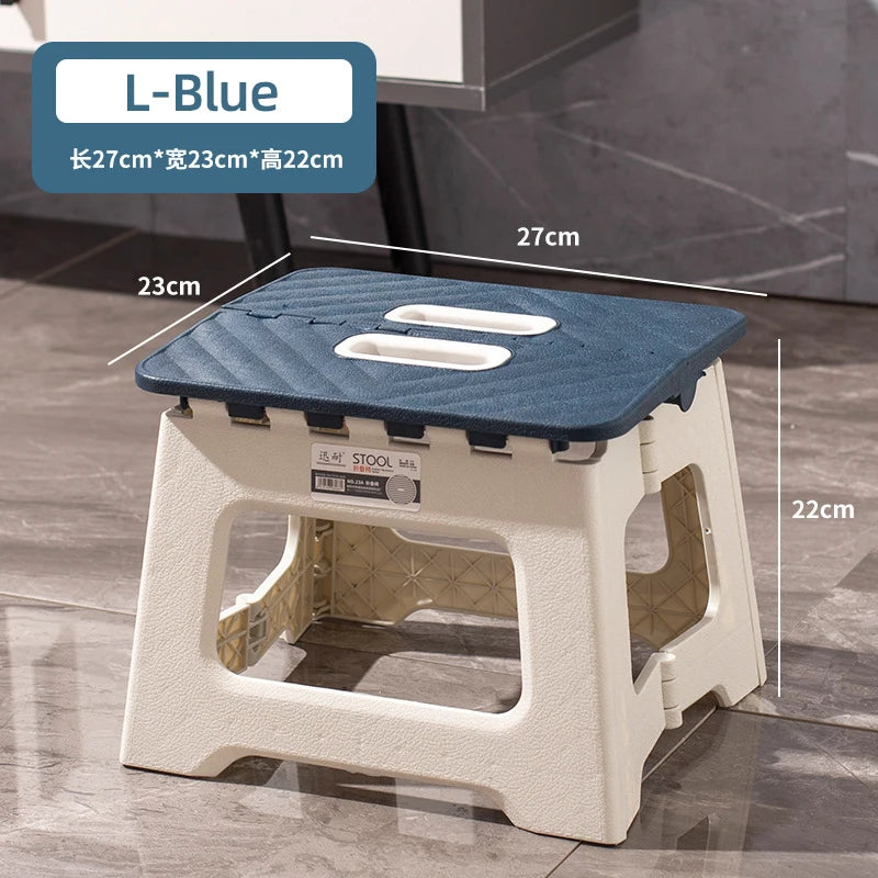 Plastic Folding Chair | Thickened | Portable Outdoor Chair | 27x23x25.5 cm