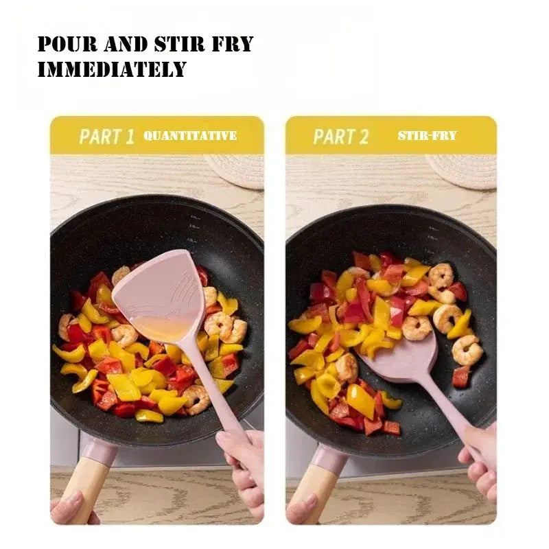 LANMI 3pc/set Silicone Spatula Special for Non-stick Pans Kitchen Spatula Food Grade Silicone Spoon Household Frying Pan Spatula from PriceLows™