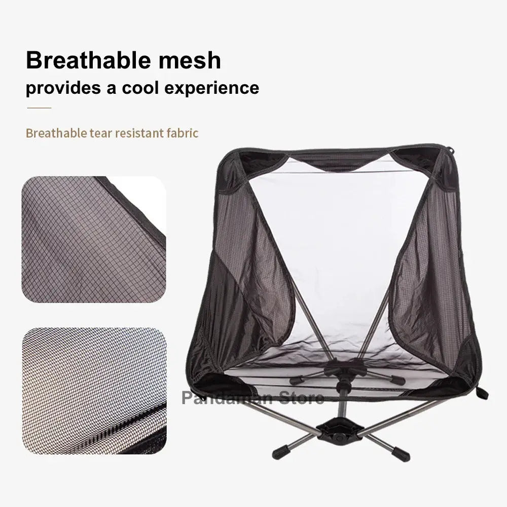 Ultralight Camping Chair | Aluminum Alloy Frame | Mesh Seat | One Size from PriceLows™