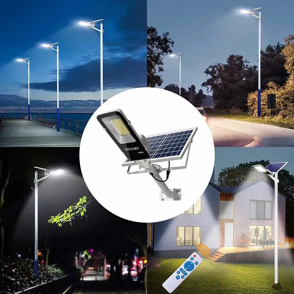 200W Powerful Solar Light Outdoor Solar Street Light 6000mah Waterproof Automatic Dusk to Dawn Street Light For Garage Garden from PriceLows™